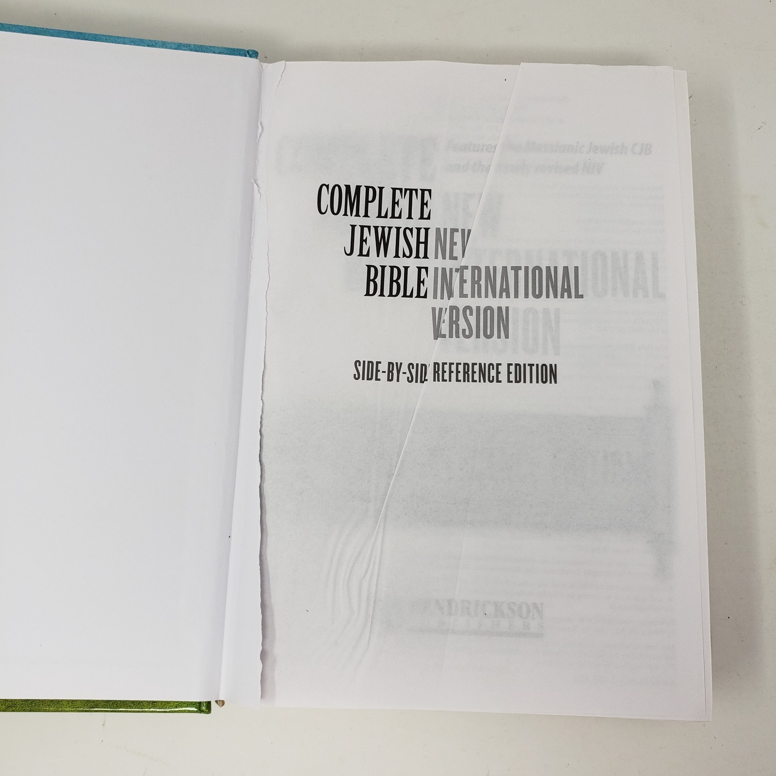Complete Jewish Bible-PR-Cjb/NIV by Hendrickson Publishers (2011, Hardcover)