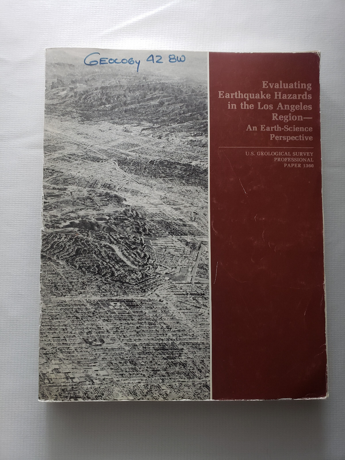 Evaluating Earthquake Hazards in the Los Angeles Region US Geological 1360