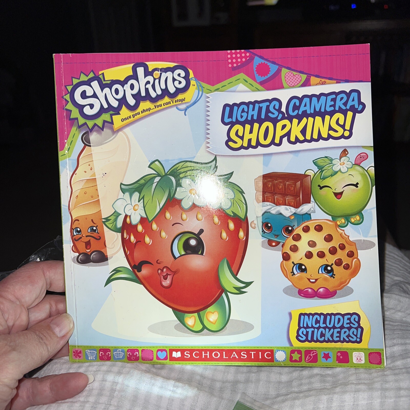 Shopkins Lights, Camera, Shopkins! Includes Stickers Paperback Very Good 2016