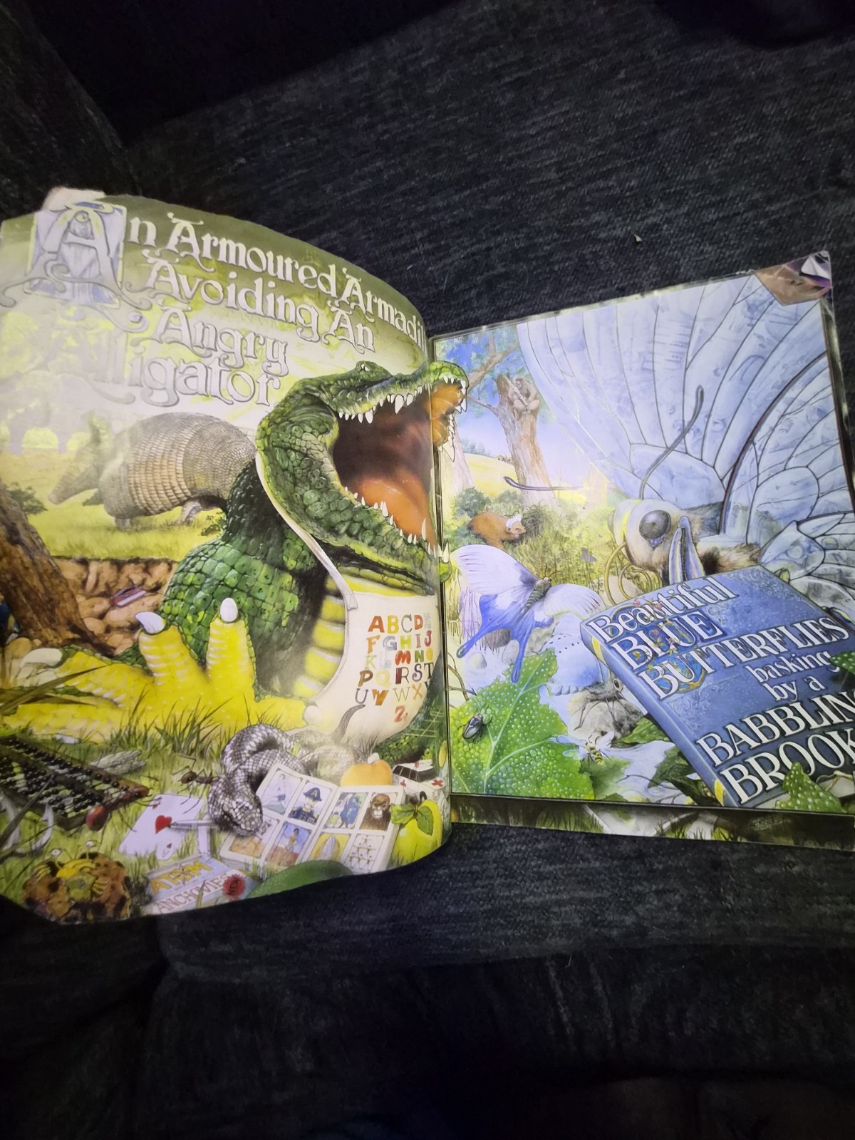 Animalia Graeme Base Illustrated Hardcover Picture Book Abrams Ages 4-8