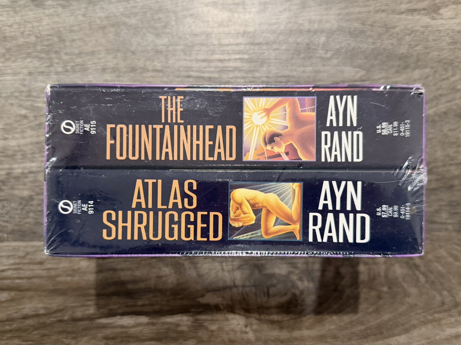 Atlas Shrugged & The Fountainhead Ayn Rand Boxed Set Paperback Sealed Signet