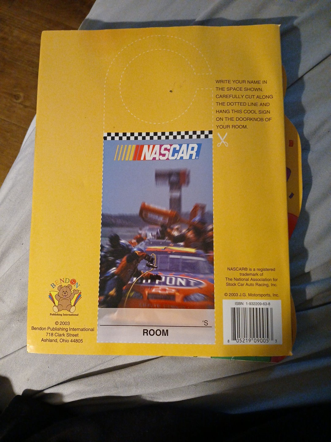NASCAR Jeff Gordon #24 Coloring and Activity Book 2003 Bendon Publishing