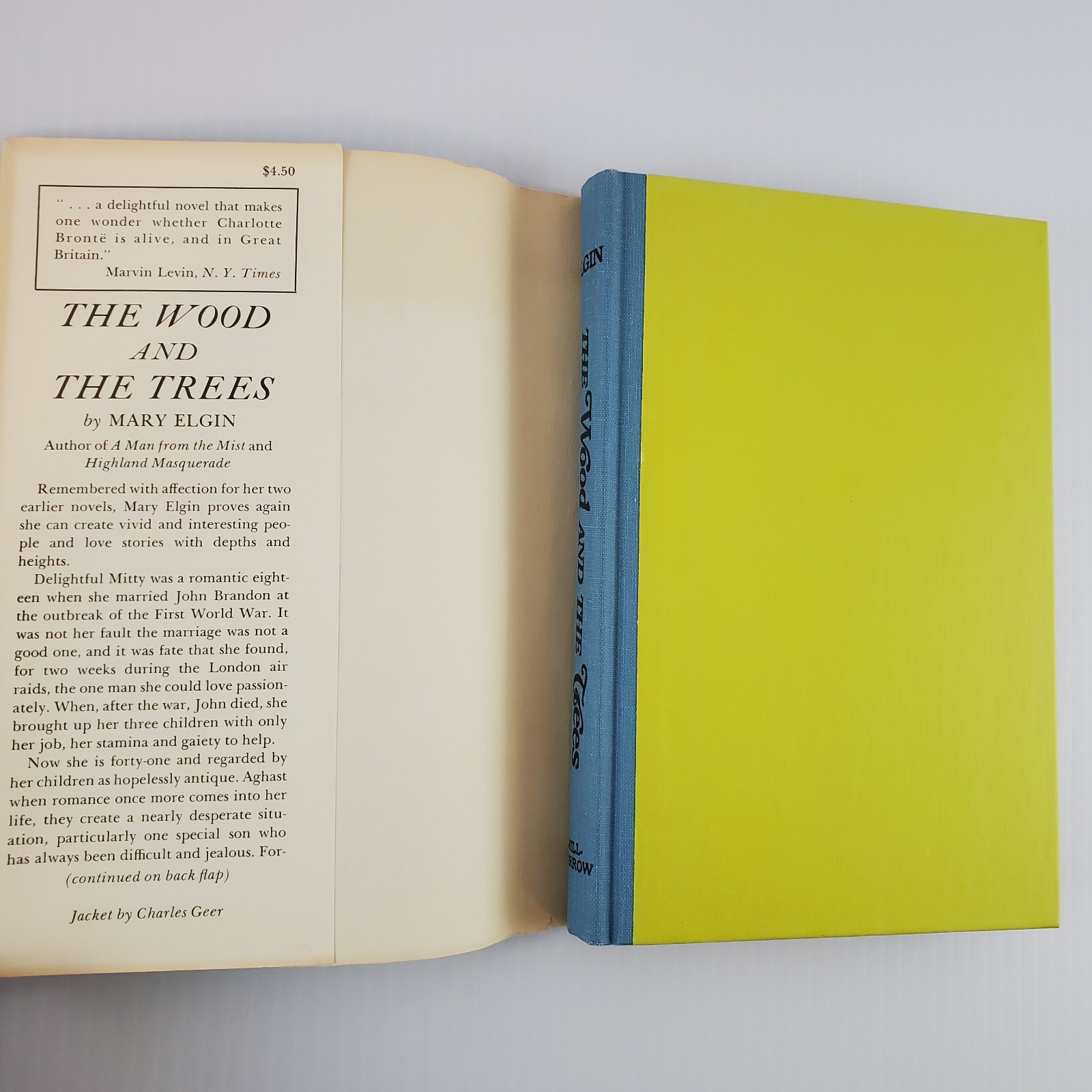 The Wood and The Trees by Mary Elgin 1967 1st Ed 3rd Print Hardcover DJ