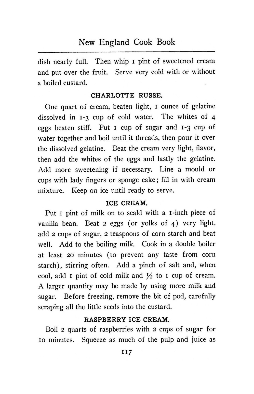 “1909” The New England Vintage Cook Book 180 Pages