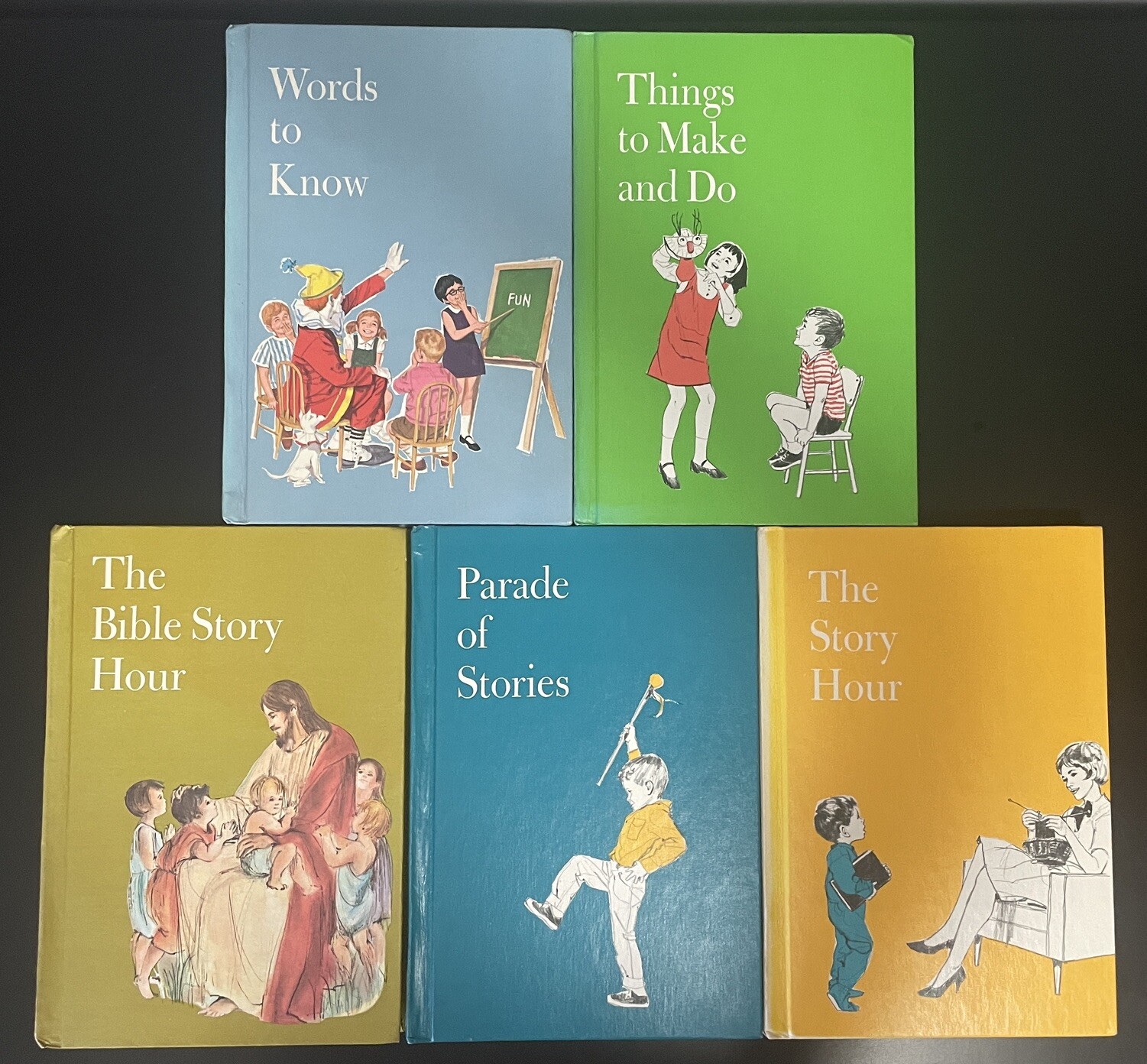 Child Horizons Book Lot of 5 Various Titles Vintage Hardcover Home Schooling