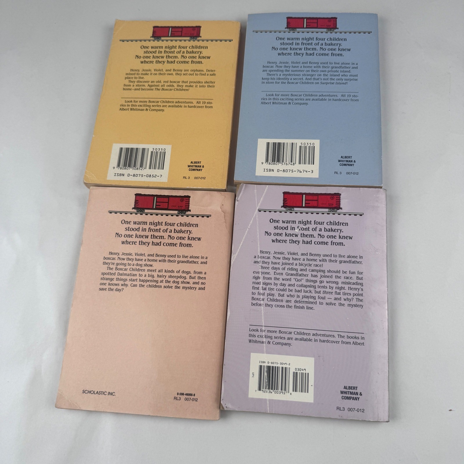 The Boxcar Children by Gertrude Chandler Warner lot of 4 Paperback 1-2 35 76