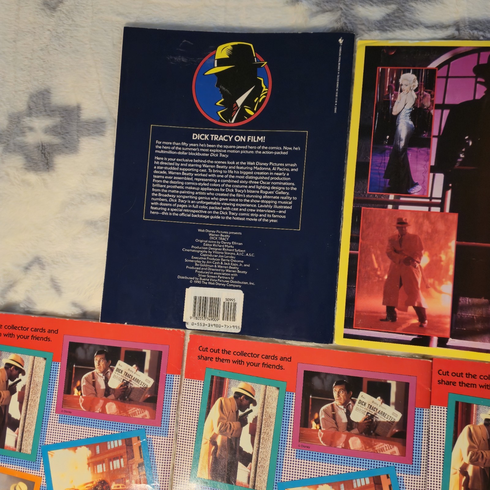 Dick Tracy Book Lot Sticker Fun Coloring Books Poster Book Movie Collectors Guid