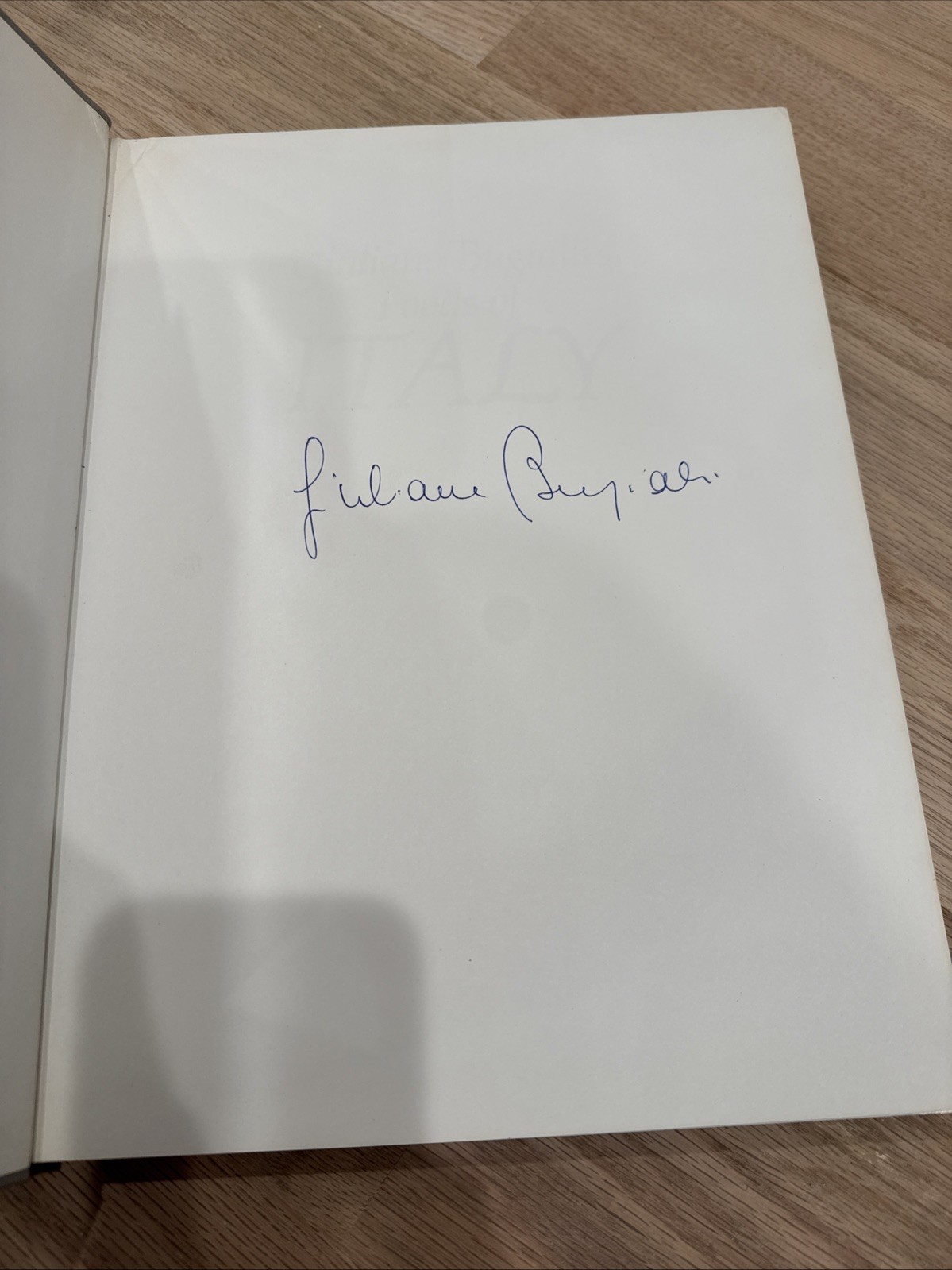 SIGNED Giuliano Bugiallis Foods of Italy – Hardcover By Giuliano Bugialli – GOOD