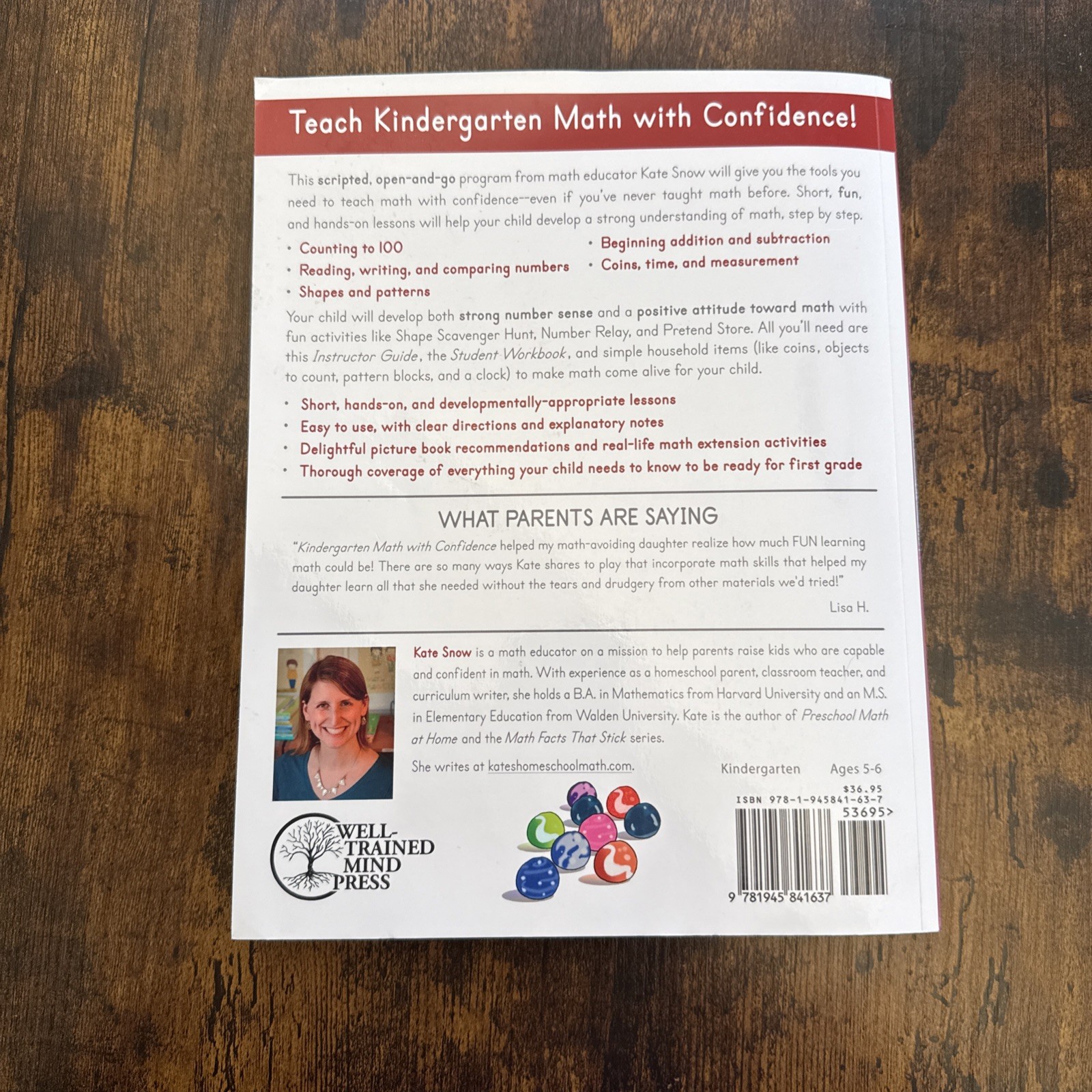 Math With Confidence Kindergarten Instructor Guide