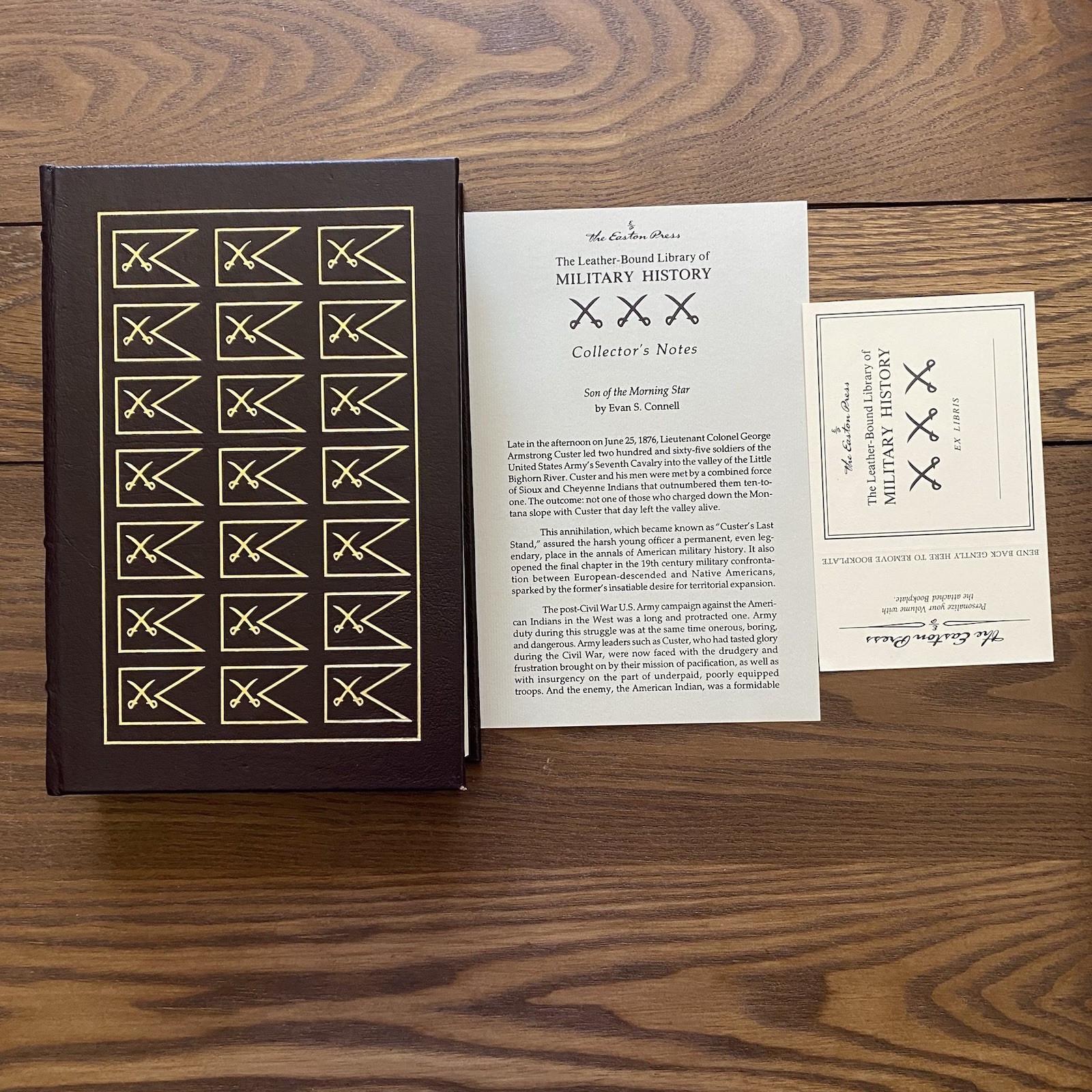 Easton Press Son of the Morning Star 1987 Connell Military History Leather Bound