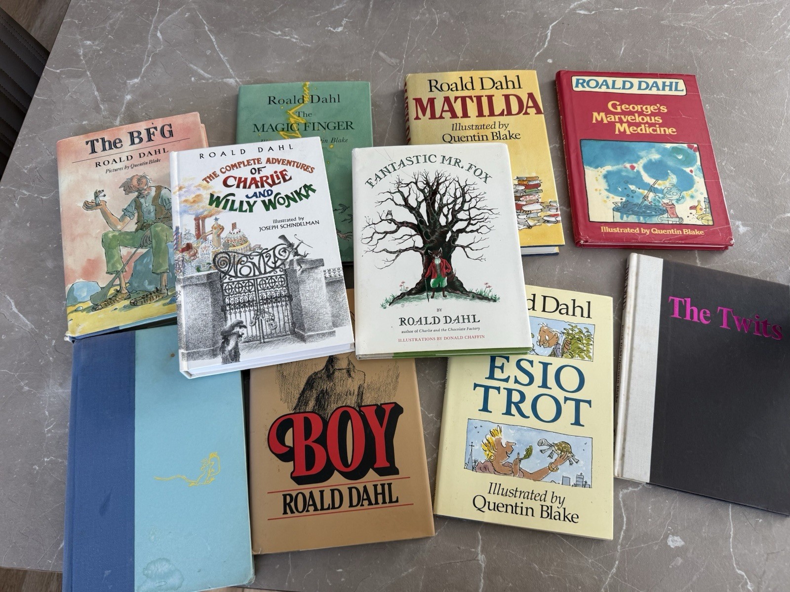 Roald Dahl Hardcover Illustrated Book Lot: Matilda, The BFG, Fantastic Mr Fox