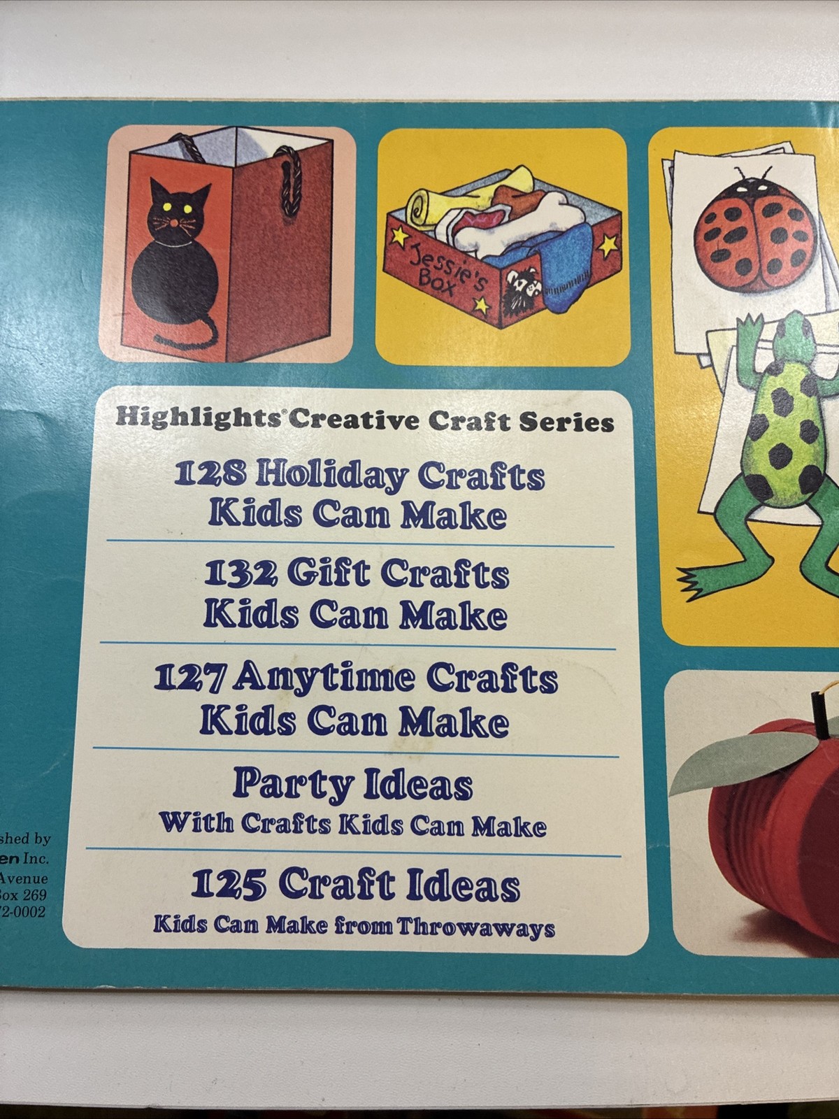 Highlights Creative Craft Series 4 Book Lot Set Vintage Kids Craft Ideas Books