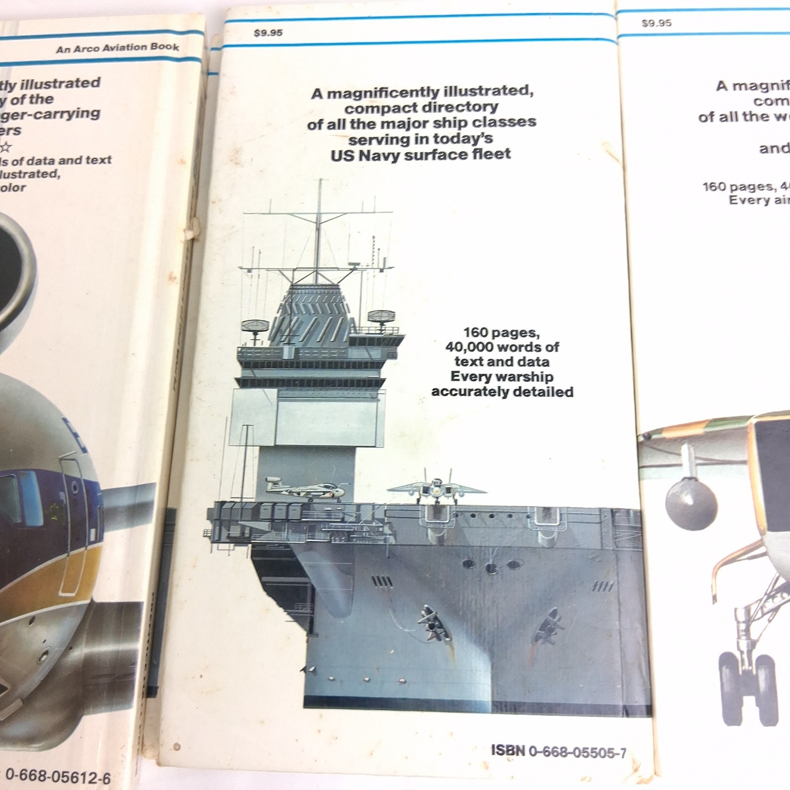 An Illustrated Guide To Books Navy Airliners USAF Bombers Fighters Lot of 5