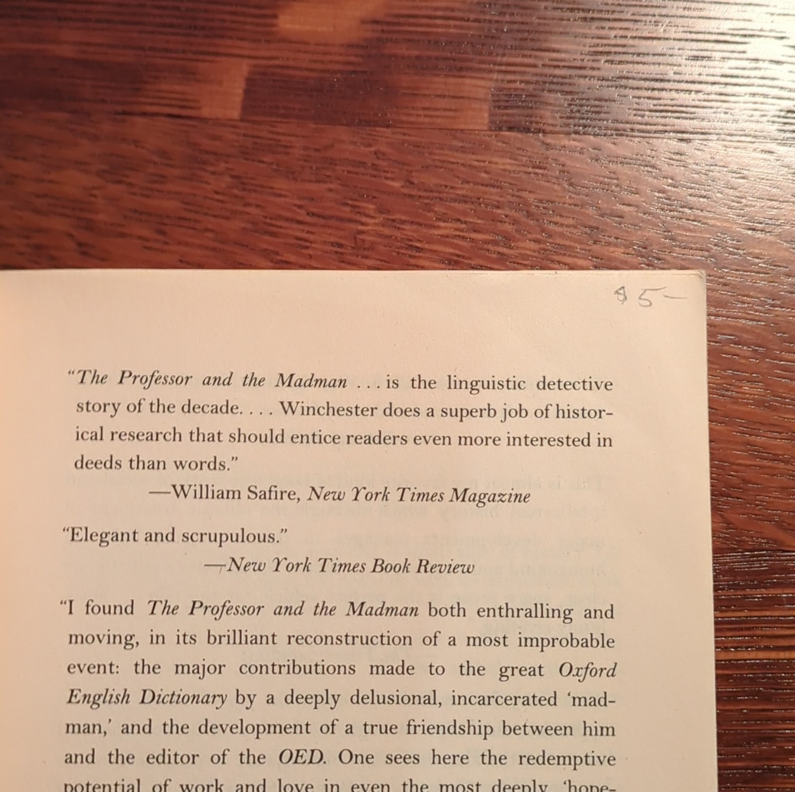 The Professor and the Madman by Simon Winchester