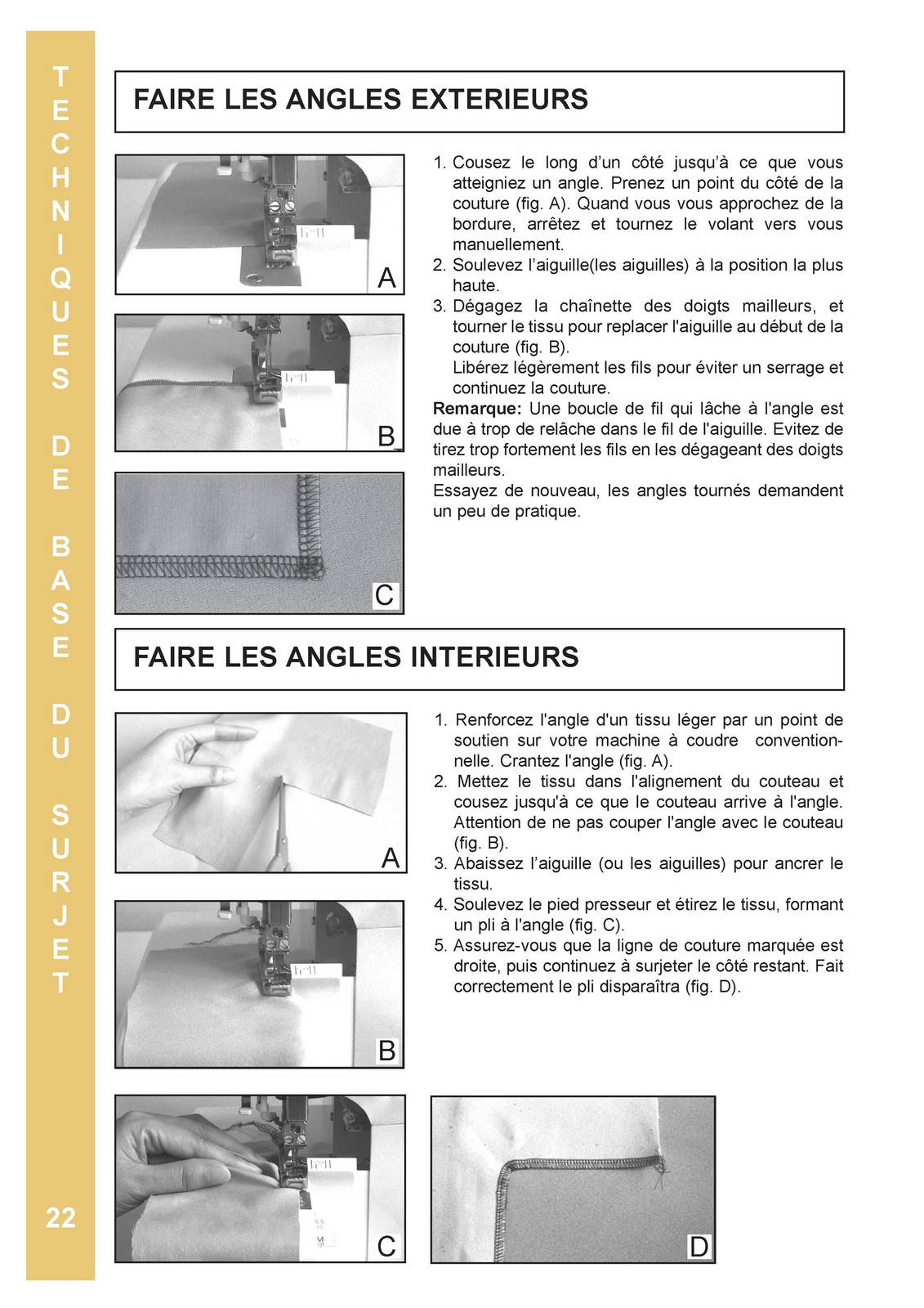 BABY LOCK Eclipse DX BLE1DX-2 Serger Instruction Manual French – WIRE BOUND