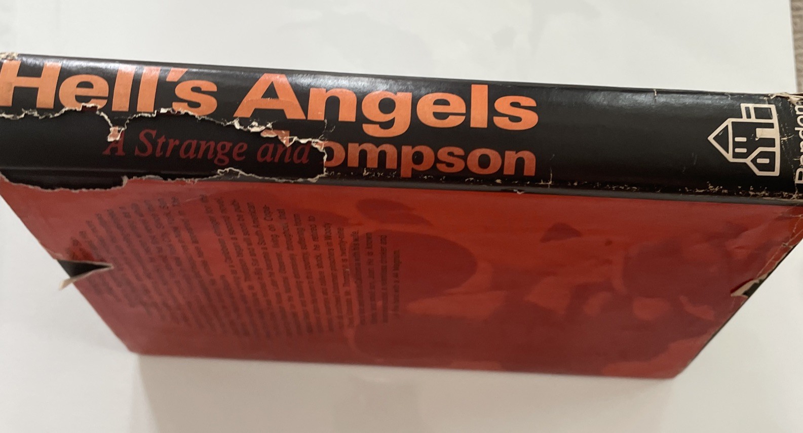 1967 HELL’S ANGELS Hunter S. Thompson, Random House 1 St Book Club Edition Book