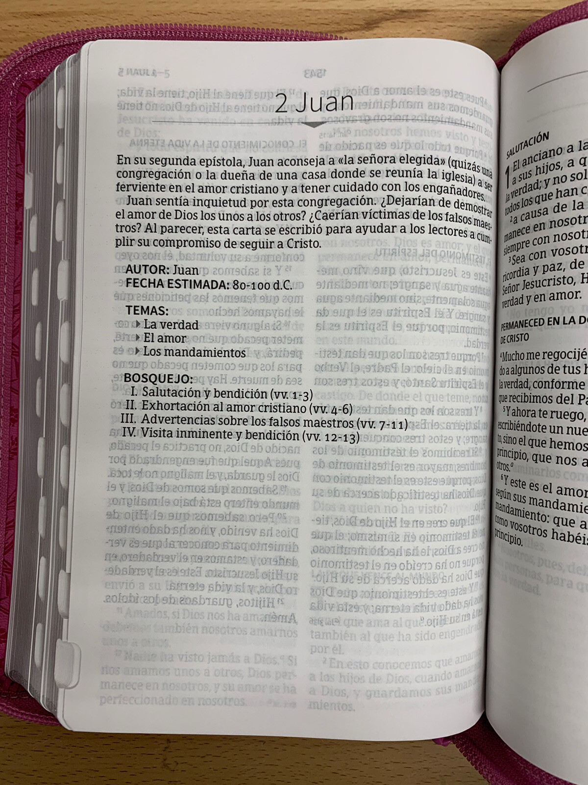 Biblia Letra Grande 12 puntos para Mujer con cierre RV1960 floral con indice
