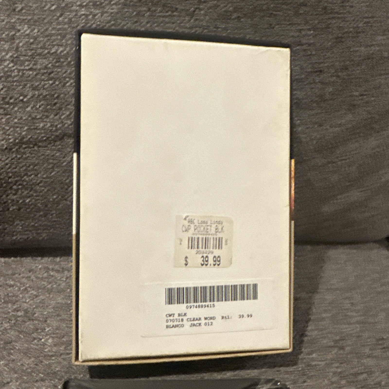 The Clear Word Pocket Edition Black Bonded Leather By Jack Blanco