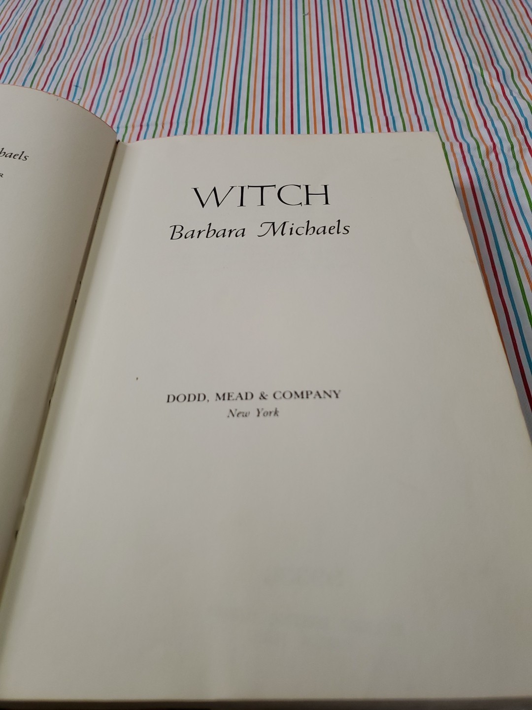 WITCH by Barbara Michaels HC DJ Book EX-Library 1973 1st edition rare?