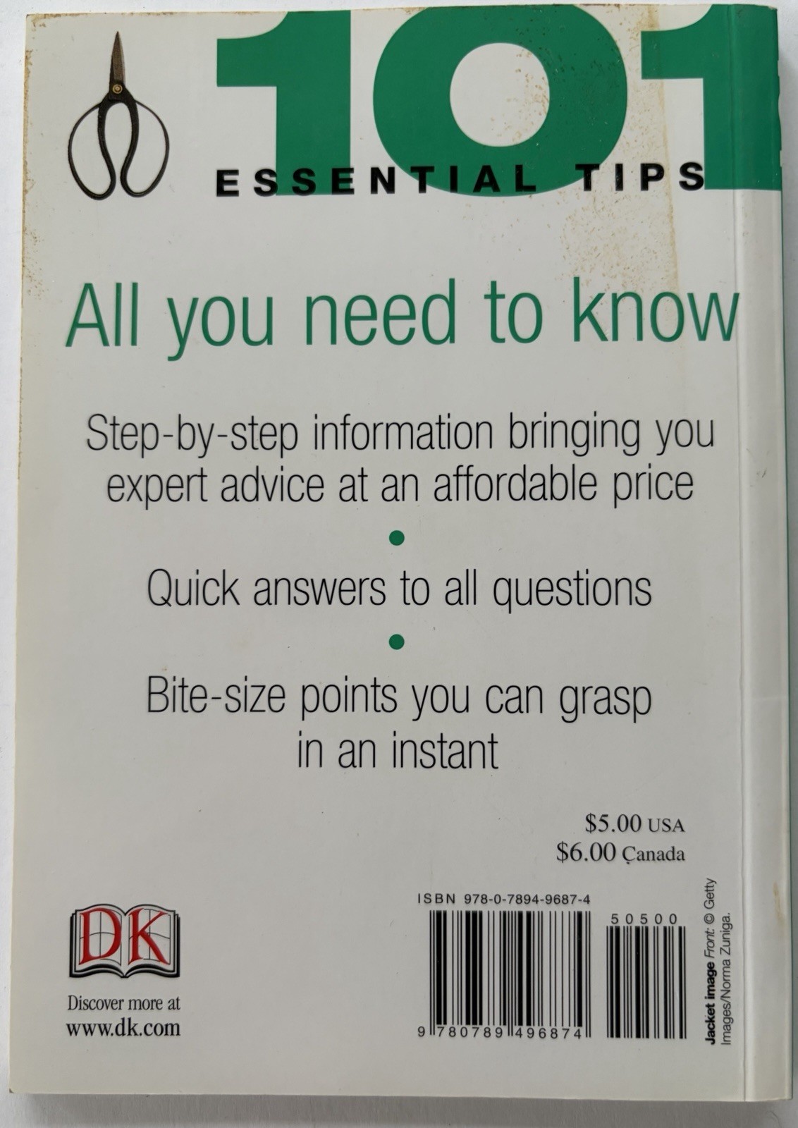Bonsai 101 Essential Tips DK Harry Tomlinson Softcover 70 pages