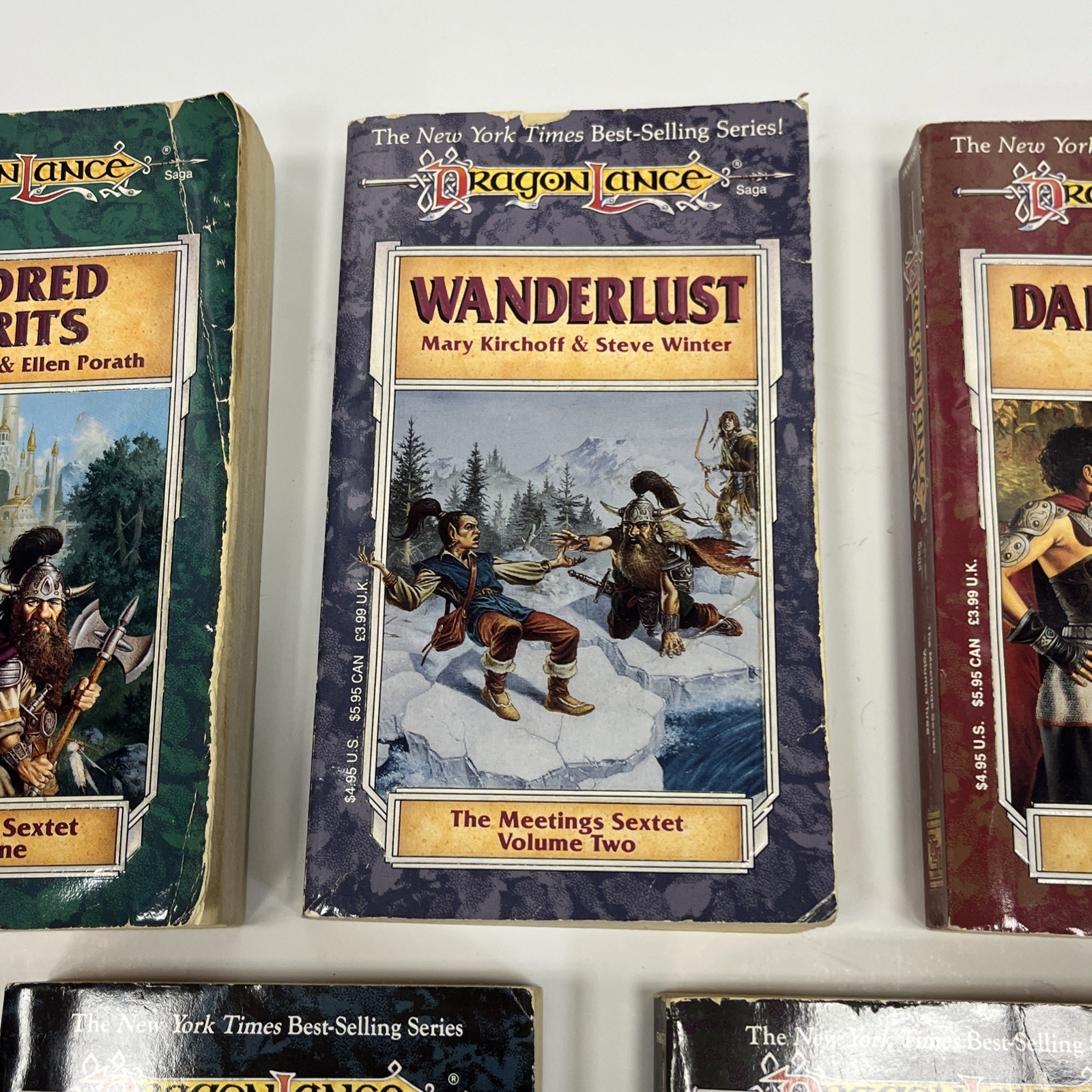 Dragonlance Saga The Meeting Sextet Volume 1 2 3 4 6 D&D Novel Book Lot