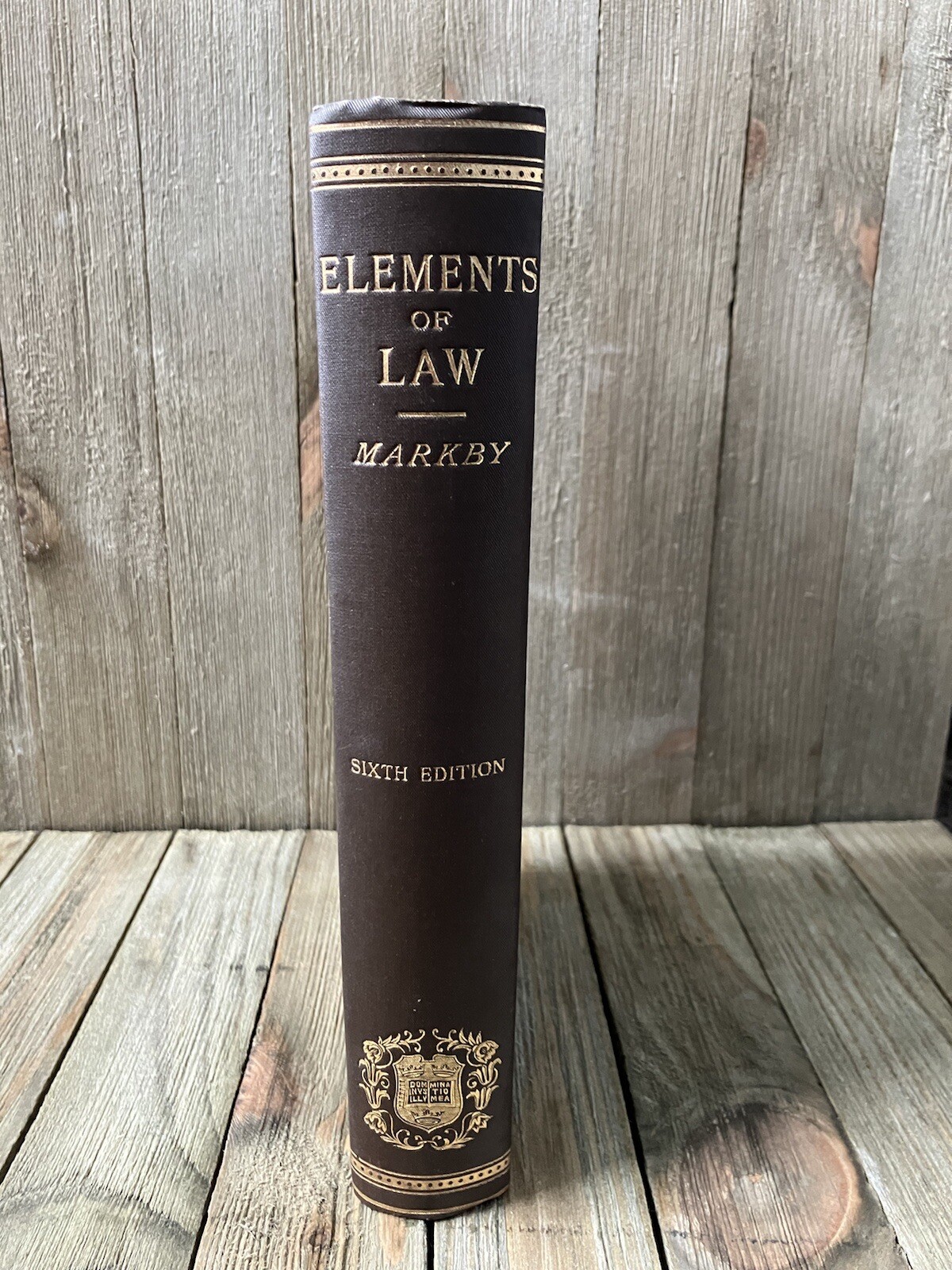 Antique Unread Uncut 1900s Law Book | Elements Of Law (1905) – William Markby