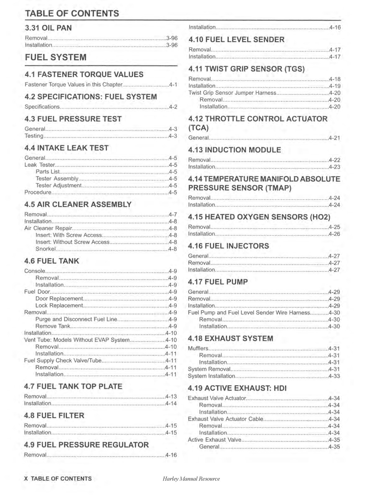 HARLEY-DAVIDSON FLHR FLHX FLHXS FLHTK FLHTCU Touring Service Manual 2014