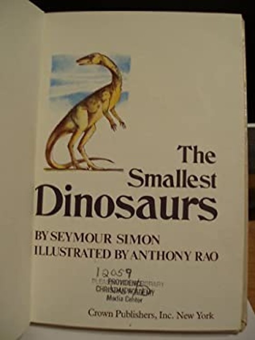 The Smallest Dinosaurs Hardcover Seymour Simon