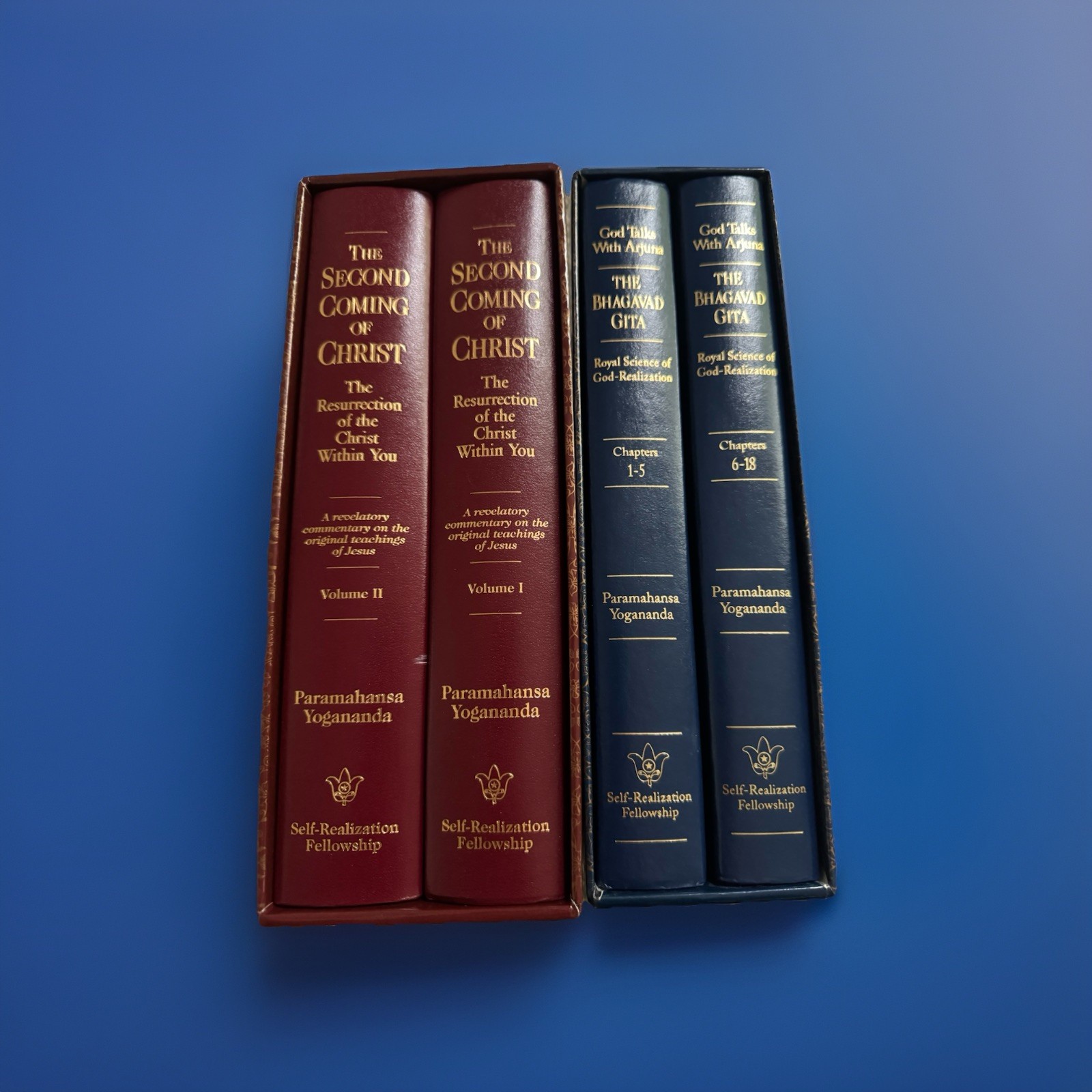 Paramahansa Yogananda 4 Vol Book Set Bhagavad Gita & Christ HC