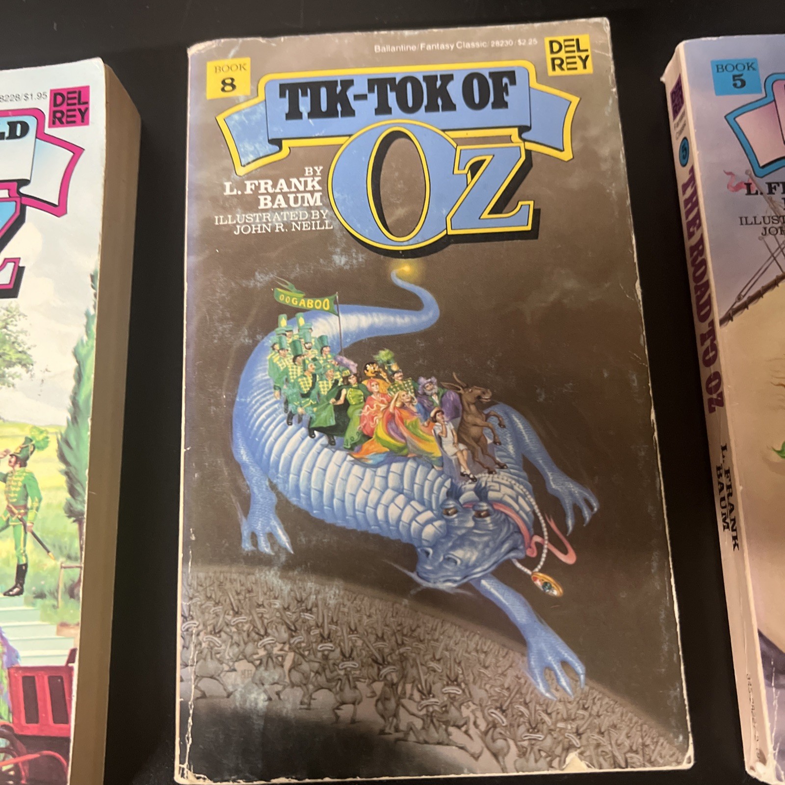 Lot of 3 Ballantine Del Rey Books: Road to Oz, Emerald City of Z, Tik-Tok of Oz