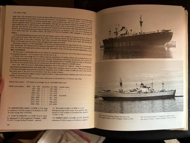 The Liberty Ships, Sawyer & Mitchell, HC, Revised Ed, 1973