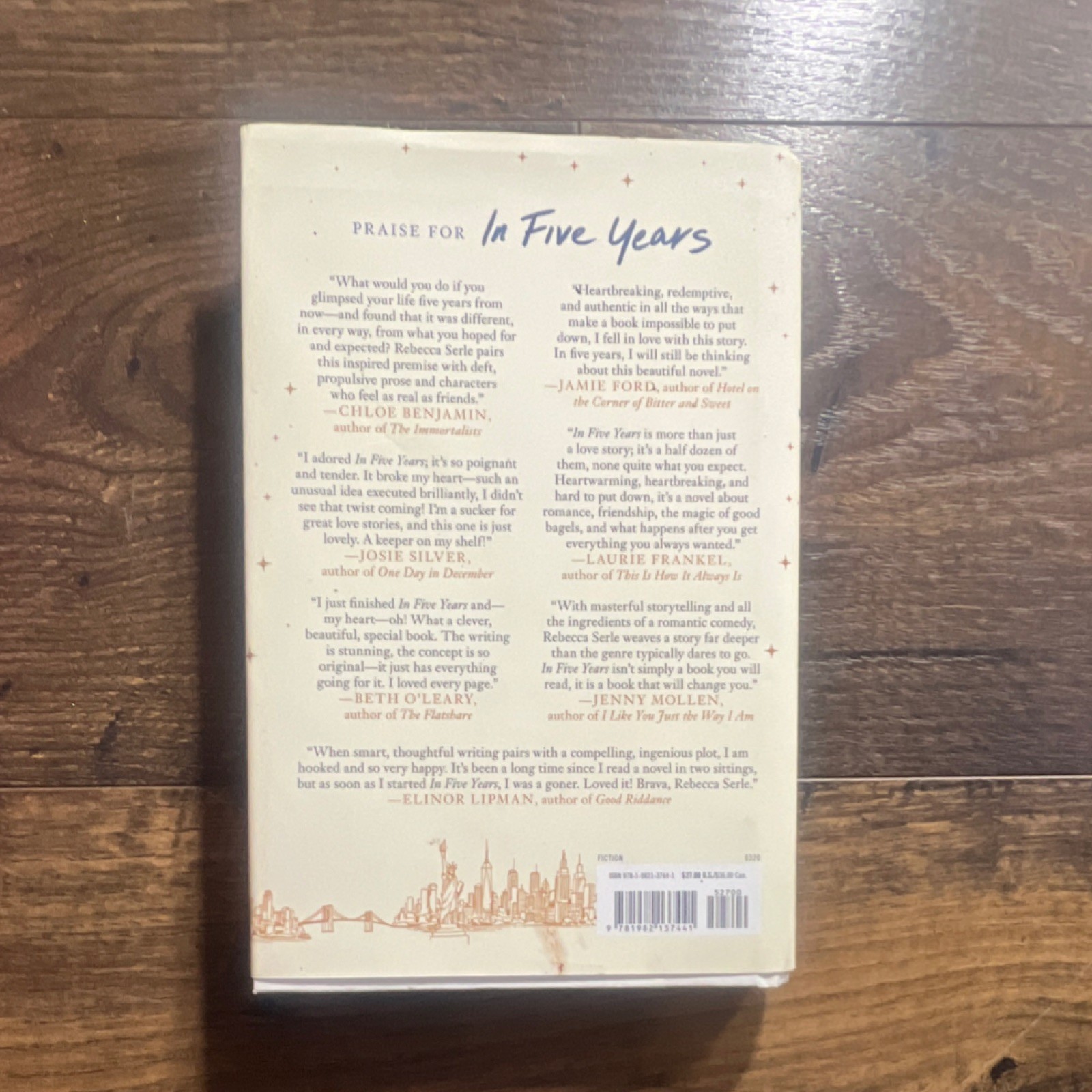 Rebecca Serle In Five Years Trade Paperback Fiction Atria Books 2021