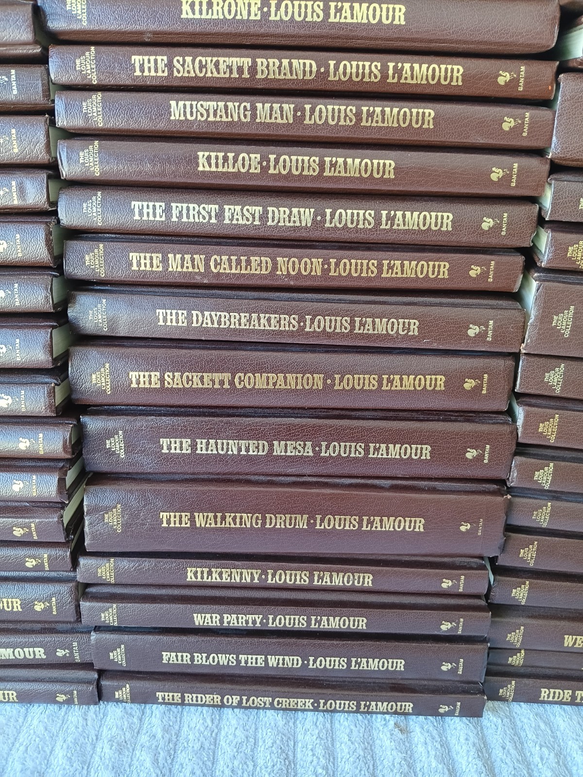 Louis L’Amour Collection – Set of 63 Volumes – Leatherette Hardcover Books
