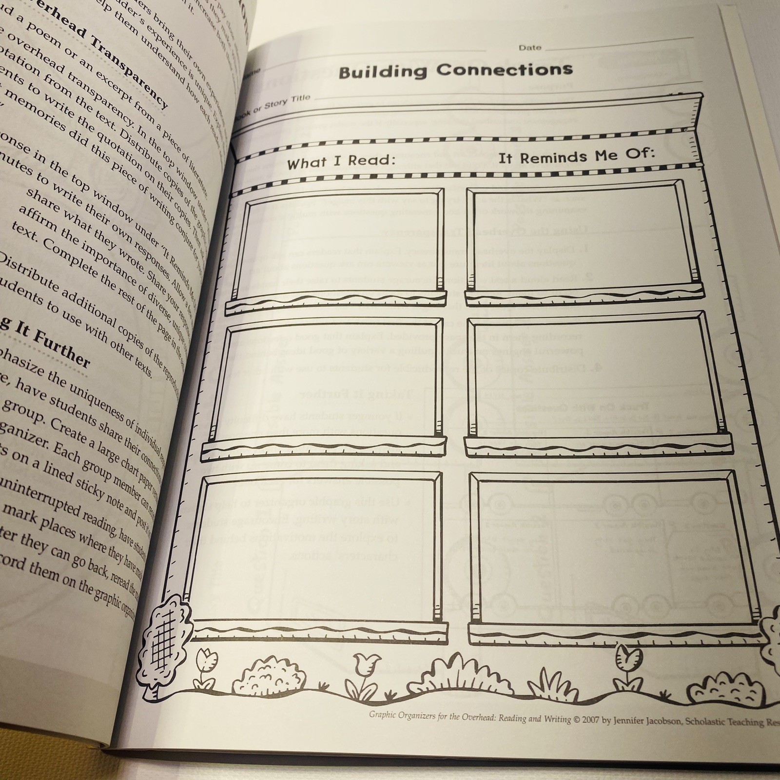 GRAPHIC ORGANIZERS FOR THE OVERHEAD: READING AND WRITING: By Jennifer Jacobson