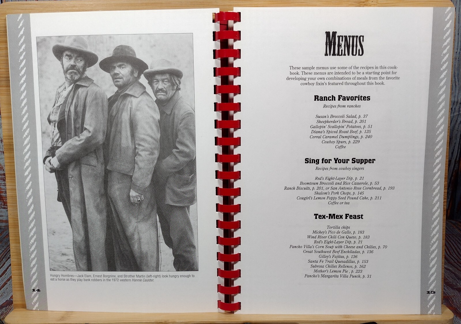 The All-American Cowboy Cookbook by Ken Beck & Jim Clark (1995, Spiral)