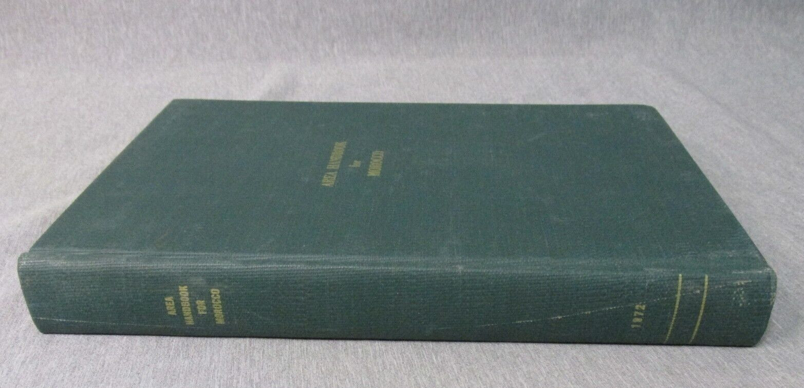 AREA HANDBOOK FOR MOROCCO 1972 DA PAM 550-49 Hardback
