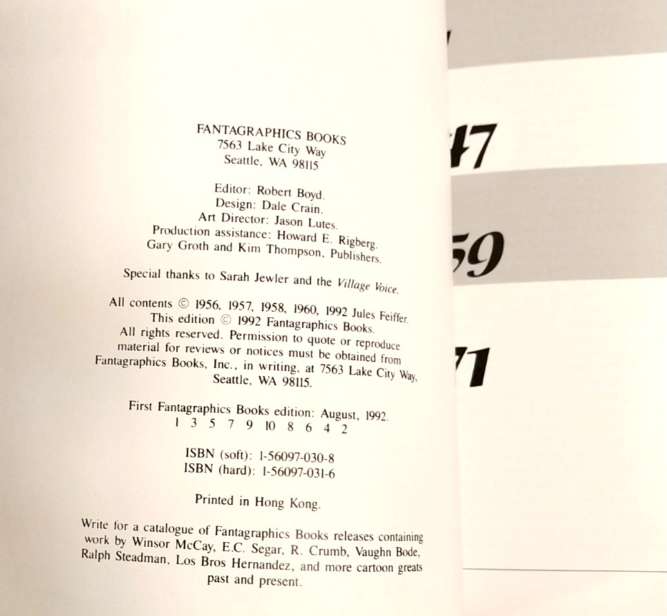 Feiffer: The Collected Works, Volume Three “Sick, Sick. Sick”