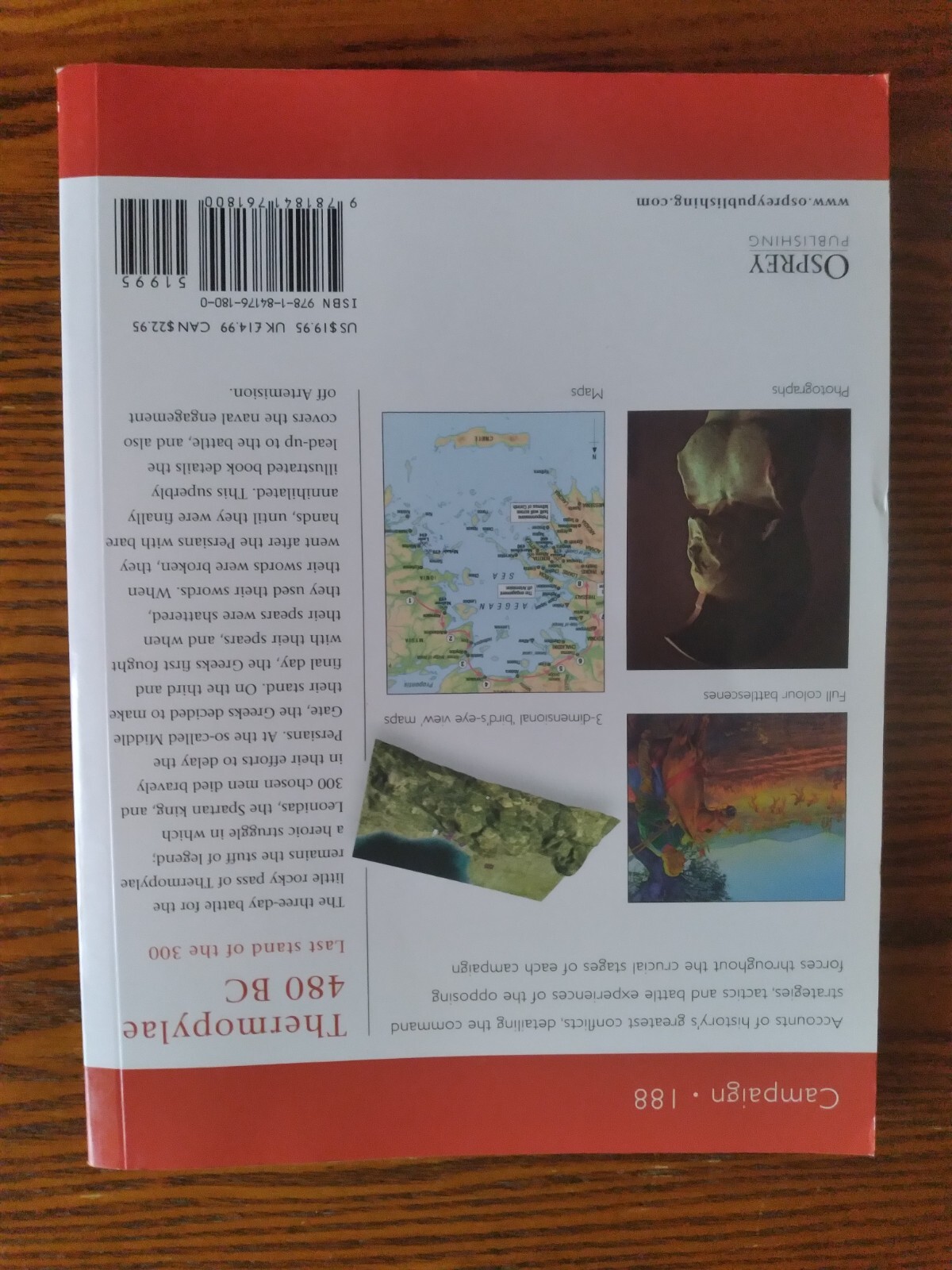 Thermopylae 480 BC: Last Stand of the 300 Spartans (Osprey Campaign Ser. 188 NEW
