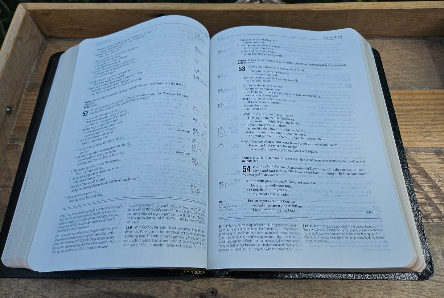 VG! Boxed Classic 1996c. NLT Life Application Study Bible Black Bonded Leather