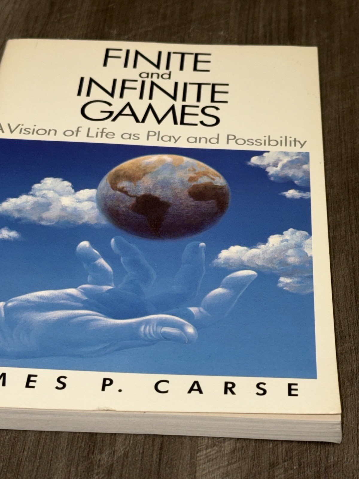 Finite and Infinite Games James P. Carse 1986 Edition Philosophy Paperback