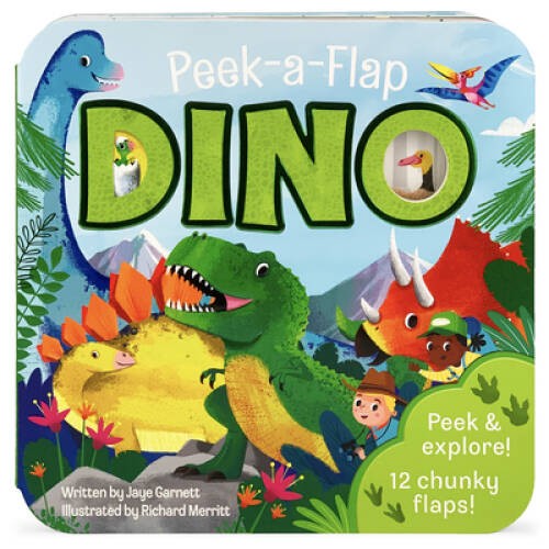 Dino (Peek-a-flap Board Books) – Board book By Jaye Garnett – GOOD