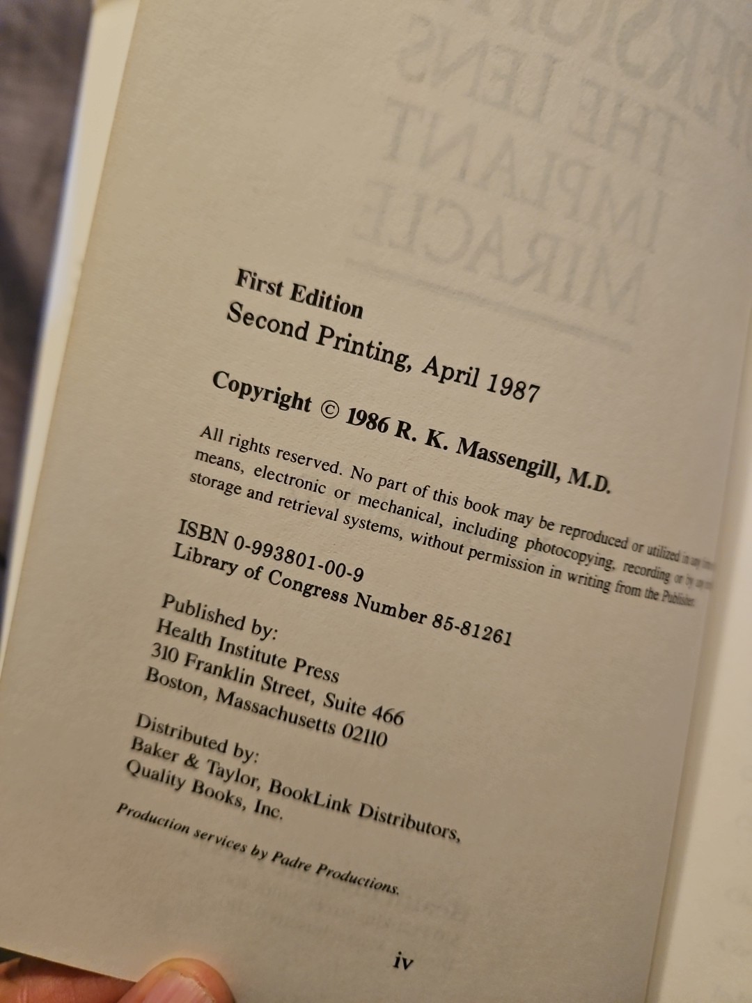 Supersight: The Lens Implant Miracle [Hardcover] Signed.
