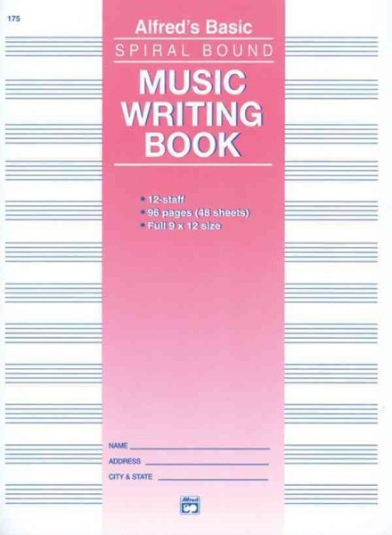 Alfred’s Basic Music Writing Book 12-Staff, Paperback by Alfred Publishing (C…
