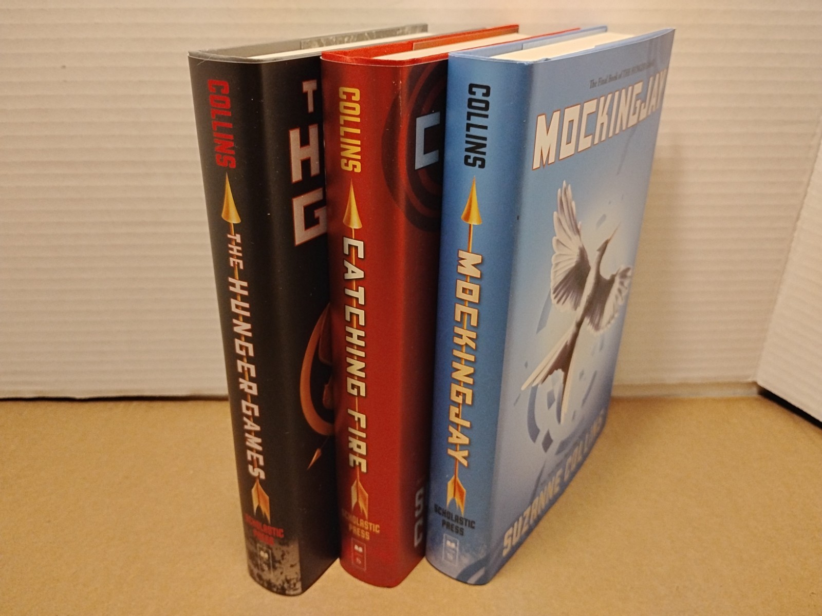 The Hunger Games Trilogy Boxed Set by Suzanne Collins – (3) Hardcovers w/ DJ