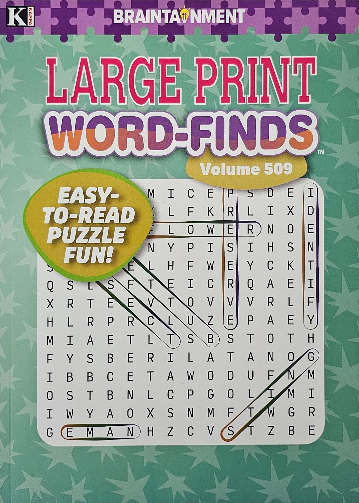 5 New Large Print Word-Finds Puzzle Books Kappa Games Vol #452-512~ Search,Hunt