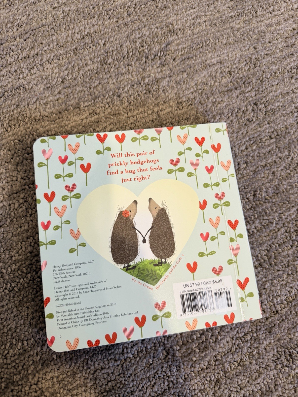 Hedgehugs by Steve Wilson (2015, Children’s Board Books)