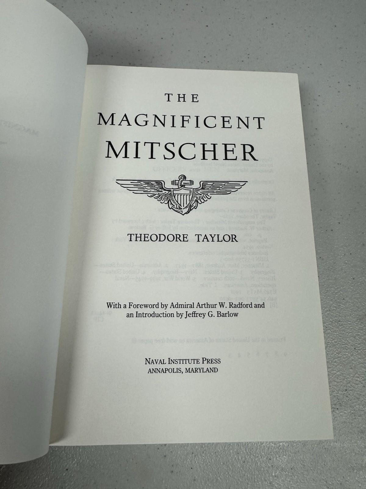 The Magnificent Mitscher Theodore Taylor HC 1991 WWII Naval Biography