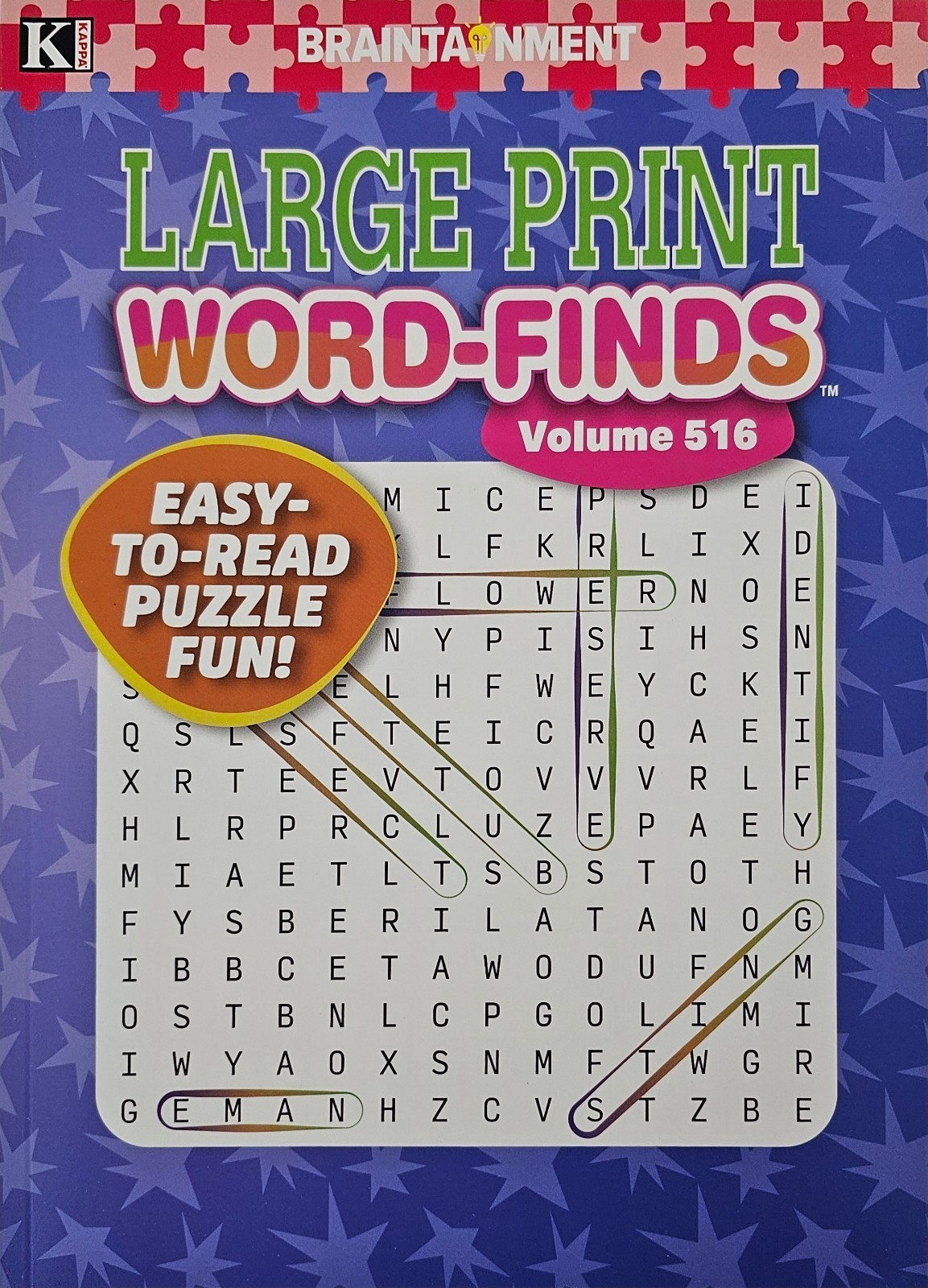5 New Large Print Word-Finds Puzzle Books Kappa Games Vol #383-516~ Search,Hunt