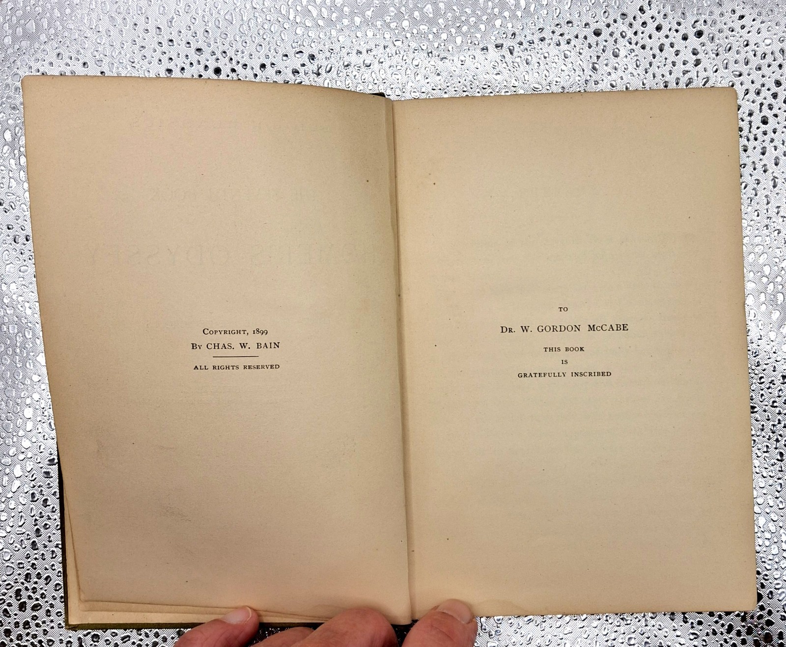 Antique 1904 HOMER’S ODYSSEY Seventh Book Charles Bain Ginn & Company Boston