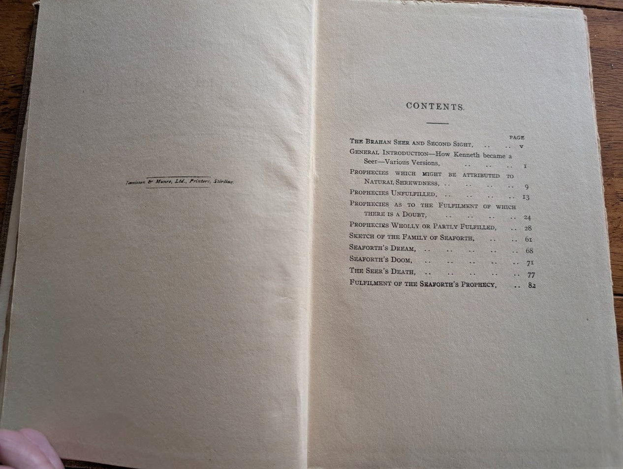 1924 book Prophecies of the Brahan Seer Mackenzie Scottish Oracle Occult